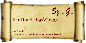 Szeibert Gyöngyi névjegykártya